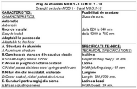 Prag etansare mod.1-8 si 1-10